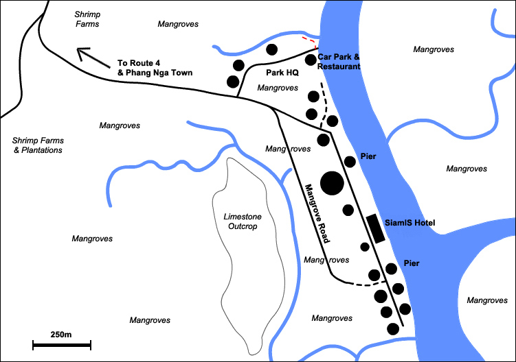 Phang Nga Mangroves Map