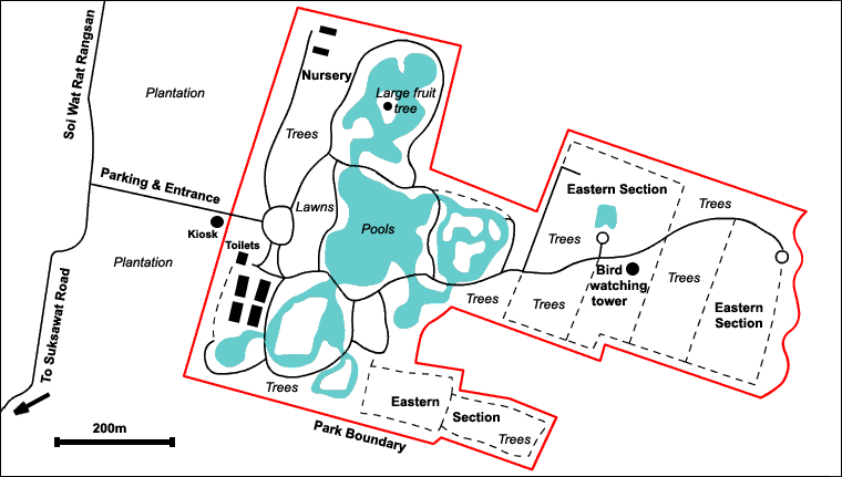 Sri Nakorn Kuen Khan Park Map