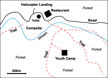 Bang Krang Campsite Map